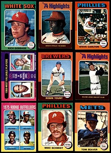 1975 O-Pee-Chee Baseball Részleges Teljes Készlet (Baseball Szett) VG/EX