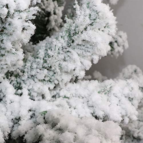9.8 FT Prémium Fehér Hó/Özönlöttek karácsonyfa Egység Mesterséges Csuklós karácsonyfa Fenyőfa Ünnepi Dekoráció w/Fém Állvány, Könnyű