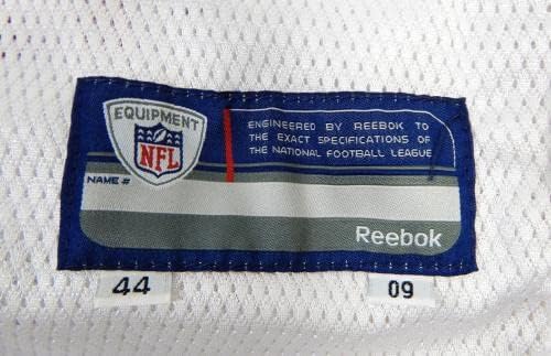 2009-ben a San Francisco 49ers Shane Andrus 9 Játék Kiadott Fehér Jersey 44 DP26601 - Aláíratlan NFL Játék Használt Mezek