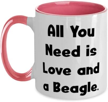 Király Beagle Kutya Ajándékokat, Csak Szerelem Kell, s egy Beagle, Vicces, Két Hang 11oz Bögre, A Barátok, A Barátok, Kutya játékok, Kutya