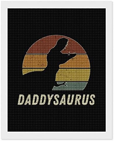 Daddysaurus Apa Dinoszaurusz Gyémánt Festmény Kit Art Képek DIY Teljes Gyakorlat Otthoni Kiegészítők Felnőttek Ajándék Haza, Fali