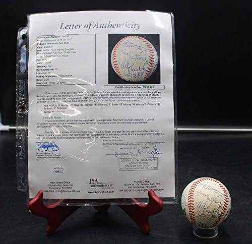 500 Home Run Club Aláírt Baseball Autogramot (18) Köpeny/mays/aaron Szövetség D5840 - Dedikált Baseball
