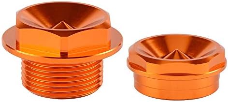 NICECNC Narancssárga Első Kerék Orsó Nuts Csavarok & Elektromos Radiátor hűtőventilátor Set 2 + 4 Stroke Készlet Kompatibilis a KTM 125/200/250/300