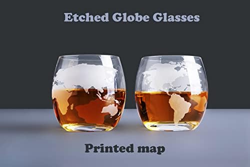 Whiskys Üveget, Baraiser Whiskys Üveget Szett Szemüveg (4 Globe Szemüveg)