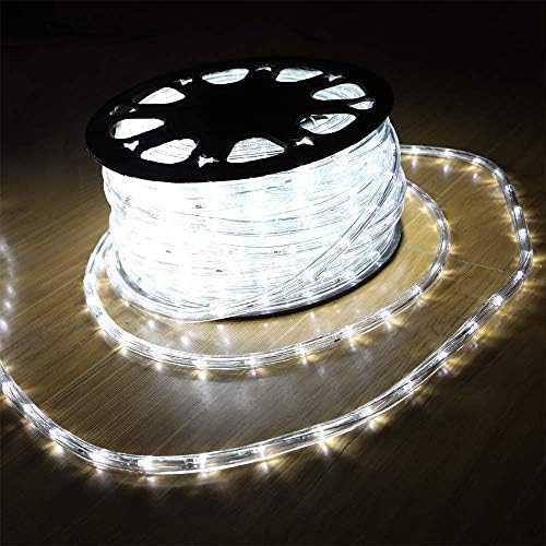 DINGFU Korszerűsített 100ft 720 LED Kötelet, Lámpák, Beltéri, Kültéri, Vízálló Kötél Fény, Meleg Fehér Kötél Fény a Háttérben,Udvar,Kert,Hidak