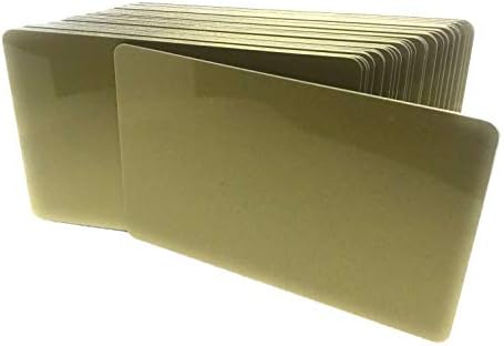 50 Üres PVC Műanyag Fotó ID Arany Hitelkártya 30Mil