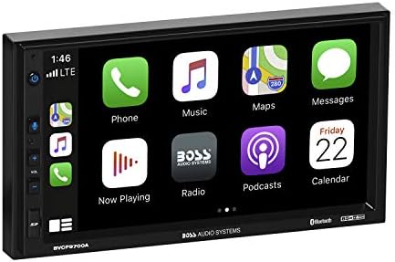FŐNÖK Audio Rendszerek BVCP9700A Car Audio Sztereó Rendszer - Apple CarPlay, Android Auto, 7 Inch Dupla Din, Érintőképernyő, Bluetooth