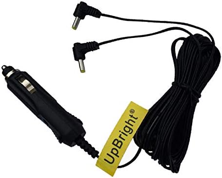UpBright® Új Autó 2 Kimenet DC Adapter Kompatibilis Insignia NS-D9PDVD15 NS-D9PDVD15-MX 9 Hordozható Dual DVD-Lejátszó Automatikus