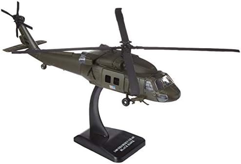 Új-Ray Égi Pilóta UH-60 Black Hawk Fröccsöntött Helikopter Másolat, 1:60 Méretarányú (25563A)