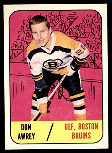 1967 Topps 37 Nem Awrey Boston Bruins (Hoki-Kártya) (Fotó Skip Krake) NM Bruins