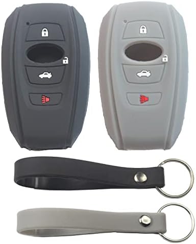 kcpros 2db Gumi Szilikon 4 Gomb Okos távirányító tok Bőr Védő Kulcsnélküli a Kulcstartó Kompatibilis Subaru Emelkedés BRZ Crosstrek