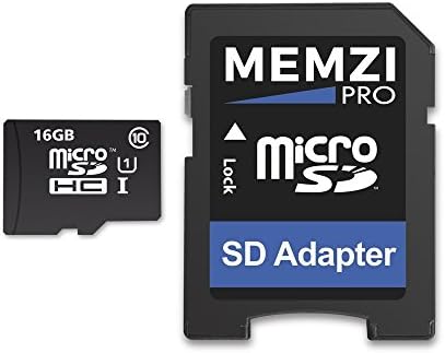 MEMZI PRO 16GB Class 10 90MB/s Micro SDHC Memória Kártya SD Adapter Aukey Autó Dash Kamerák