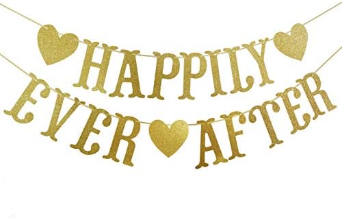 Boldogan Arany Glitter Sármány Banner, Eljegyzés,Leánybúcsú, Esküvő Dekoráció(Arany)