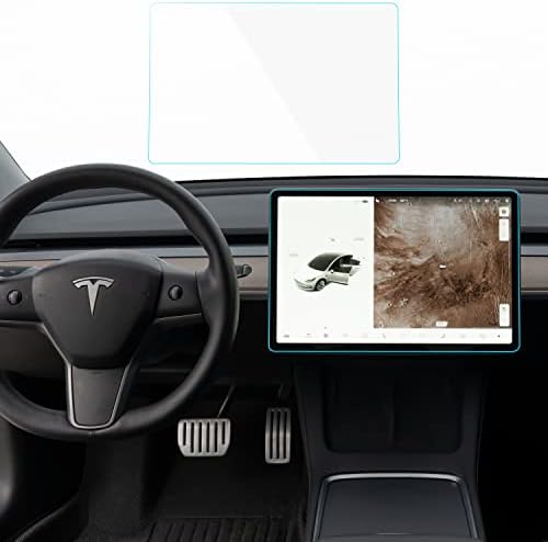 EVNV Tesla Model Y képernyővédő fólia - Védi a Tesla Képernyő - Könnyen Telepíthető Érintőképernyő Védelem - Tükröződésmentes, Tökéletes,