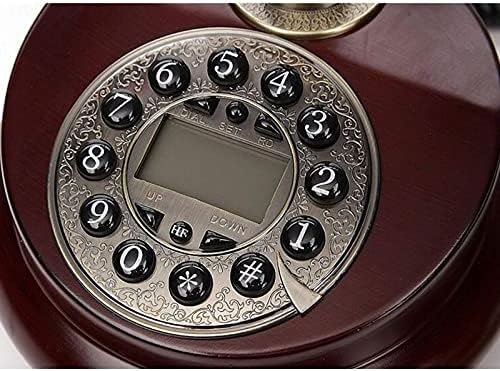 MJWDP Fa Antik Telefon Vezetékes Telefon, Vintage Telefon Haza Szerelt Telefonok Vezetékes Telefonok Otthoni Iroda