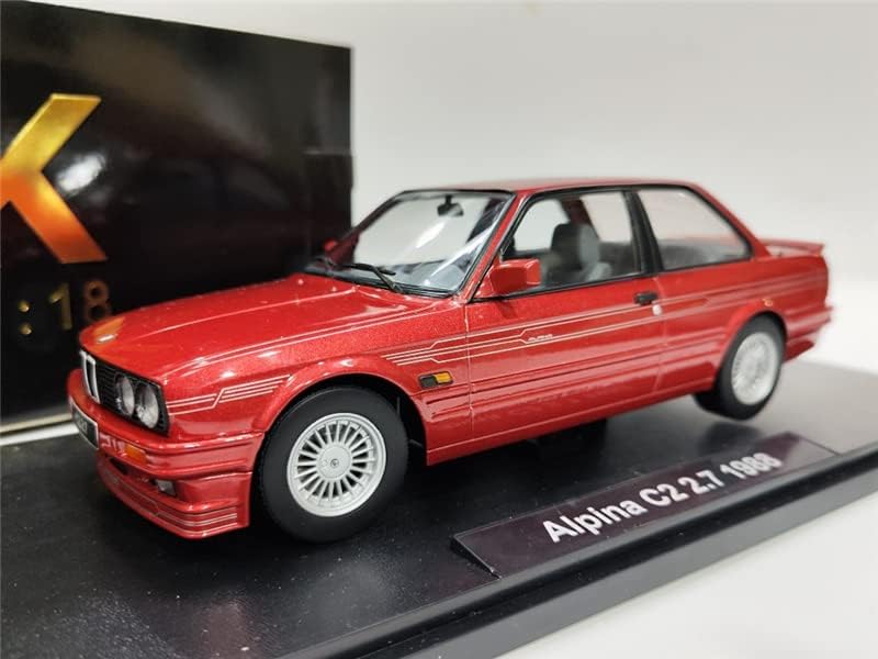a KK-es BMW Alpina C2 2.7 1988 Módosított autó Teljesen Zárt vörös 1/18 Teherautó Előre elkészített Modell