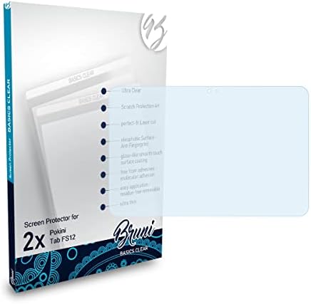 Bruni képernyővédő fólia Kompatibilis Pokini Lap FS12 Védő Fólia, Crystal Clear Védő Fólia (2X)