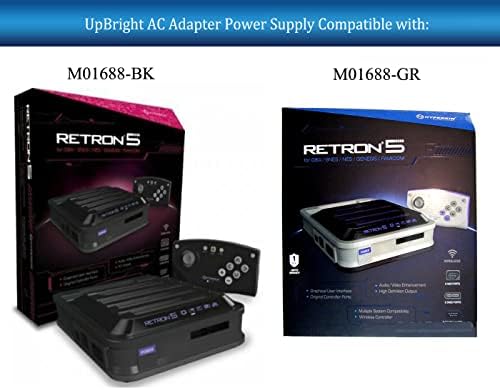 UpBright Új Globális AC/DC Adapter Kompatibilis Hyperkin RetroN 5 HD Konzol Fiú videojáték Rendszer NES/SNES/Genesis/GB/GBC RetroN5