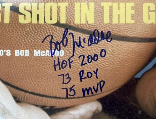 Bob mcadoo fejéből pattant Aláírt Fotó 16x20 Buffalo Autogramot Statisztika HOF 2000 ROY MVP Inscr SZÖVETSÉG - Dedikált NBA-Fotók