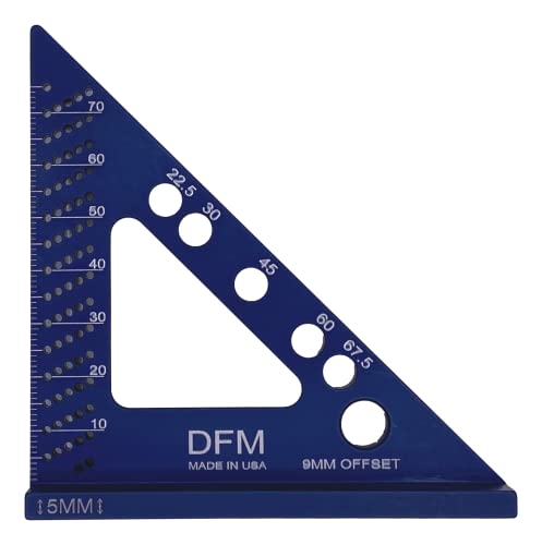 DFM Kis Ács Négyzetméter Készült az USA-ban Rögzített Ferde Szög Pin (Metrikus - Kék)