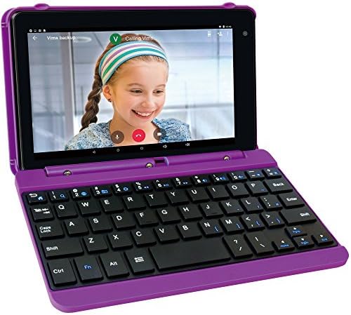 RCA Voyager Pro Tablet w/Keyboard Case 7 Multi-Touch Kijelző, Android Menj Kiadás (8.1) Lila