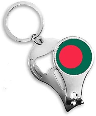 Banglades Nemzeti Zászló Ázsiai Ország Köröm Zimankó Gyűrű Kulcstartó Sörnyitó Clipper