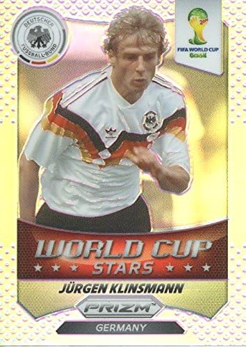 2014 Panini Prizm-világbajnokság Csillagok 46 Jürgen Klinsmann jó Állapotban! Németország Szupersztár! Szállított Ultra Pro Top