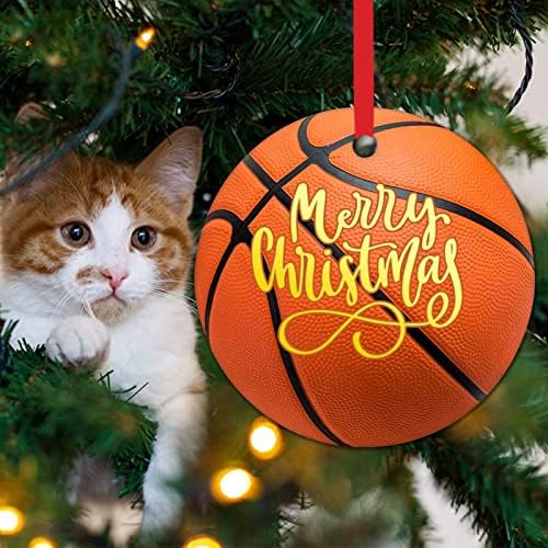 Kosárlabda Karácsonyi Dekoráció Ajándék Kosaras Ajándék, Karácsonyi Díszek Ajándék Csapat Rajongói Kör Kerámia karácsonyfa