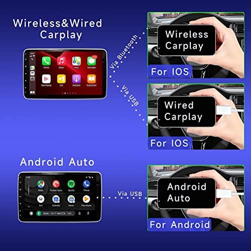 SCUMAXCON Egyetemes 10.2 2 Din Autós Sztereó Rádió Carplay Android Auto Android 11 4+64 gb-os IPS Érintőképernyő, WiFi, Bluetooth,