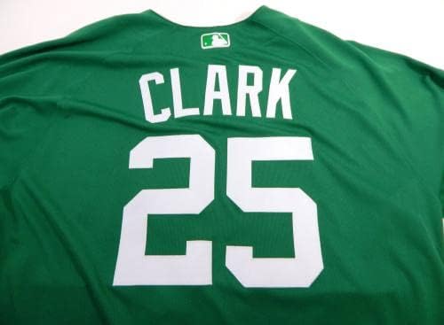 2020 Detroit Tigers Dave Clark 25 Játék Kiadott Zöld Jersey-St Patricks 50 821 - Játék Használt MLB Mezek