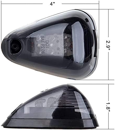 5 X Taxi Jelölő Fény -, Füst-Lencse Fehér LED Fülke tetején Futó Világítás, Felső Clearance Fény w/Vezeték Csomag Kompatibilis