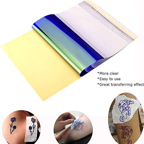 ATOMUS Tetoválás Transzfer Papír 25 Lap a Tetoválás át a Gép vagy a Tetoválás Szén-Termikus Stencil Gép 8,5 x 11 Bőr Transzfer Papír Tetoválás