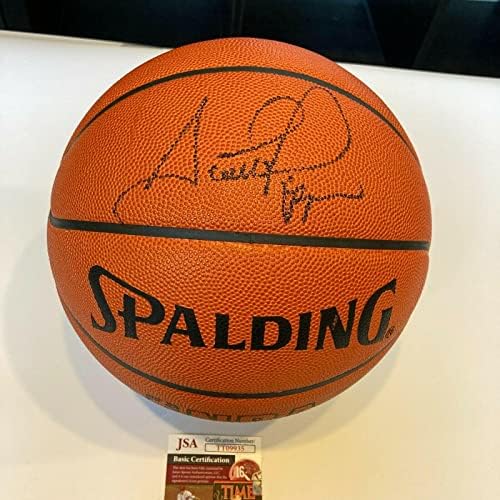 Scottie Pippen Aláírt Spalding NBA Hivatalos Játék Kosárlabda SZÖVETSÉG COA - Dedikált Kosárlabda