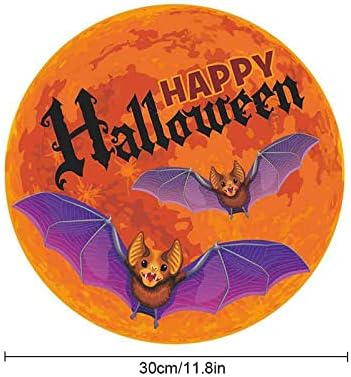 Halloween Világító Világító Hold Fesztivál Ablak Dekoráció Öntapadó Fénycsöves Fali Matrica Falmatrica Fürdőszoba