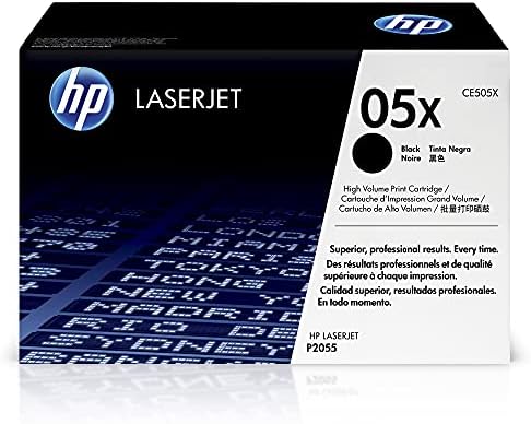 HP 05X Fekete Nagy kapacitású Festékkazetta | Dolgozik, a HP LaserJet P2055 Sorozat | CE505X