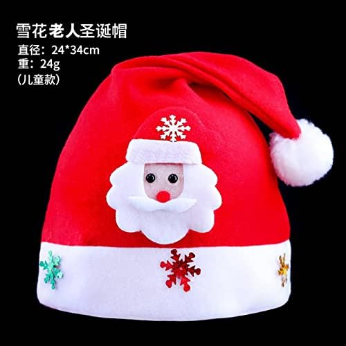 EDHRA Karácsonyi Díszek Felnőtt Karácsonyi kalap Rajzfilm Ajándék Hairband Dekoráció, Világító Gyermekek Karácsonyi kalap Fejpánt