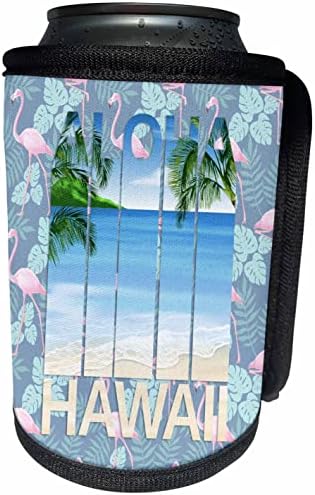 3dRose Aloha Hawaii trópusi tengerparti nyaralás tervezés. - Lehet Hűvösebb Üveg Wrap (cc_350708_1)