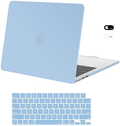 MOSISO Kompatibilis MacBook Air 13.6 hüvelyk Esetben 2022 2023 Kiadás A2681 M2-es Chip Folyékony Retina Display & Touch ID Kemény Műanyag hüvely