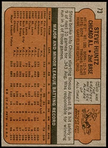 1972 Topps 73 Steve Huntz Chicago White Sox (Baseball Kártya) NM/MT White Sox