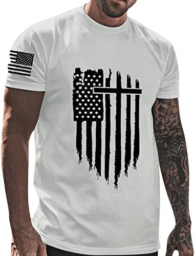 Amerikai Ingek, Férfi Rövid Ujjú 4 Julyamerican Hazafias Independencet-Ing Grafikus Póló