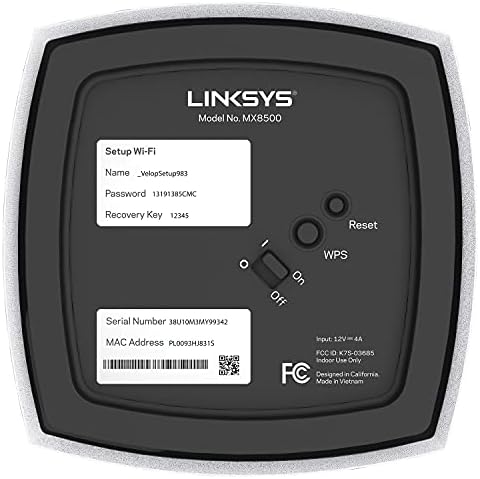Linksys MX8503 Atlas Max 6E Tri-Band Háló Wi-Fi 6E Rendszer (3 Csomag)