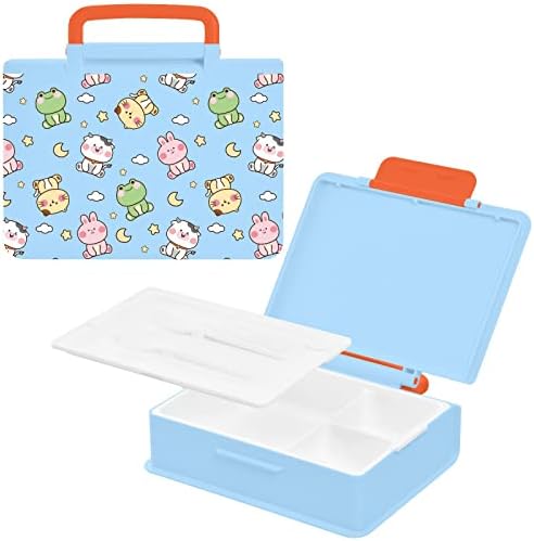 MNSRUU Bento Box Szép Állatok Ebédet a Gyerekeknek, Felnőtt 1000 ML Bento Box Újrafelhasználható Étel elkészítése Ebéd Tartály