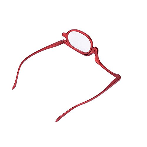Nagyító, Hogy akár Szemüveg, Nagyító Szem Smink Szemüveg Egyetlen Objektív Forgó Szemüveg Nők Smink Alapvető Eszköz(Piros,150)