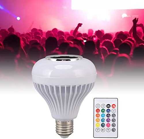 Naroote Bluetooth Zene Izzó, Energiatakarékos 12W Állítható Fény Bluetooth ALKALMAZÁS LED Zene Izzó Fény a Távirányító Éttermek