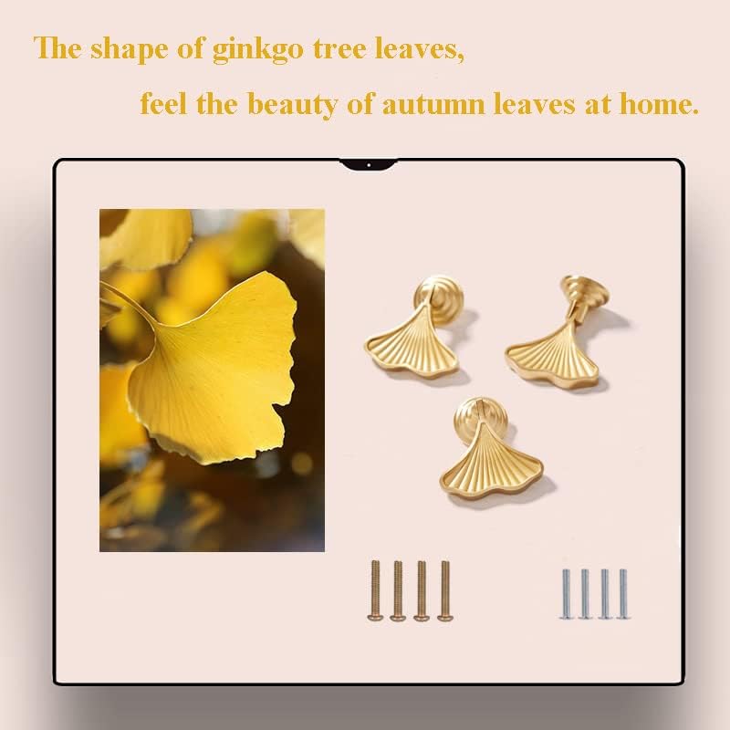 SZÁNOK Golden Leaf Fiókban Húzza Egyetlen Lyuk Bútor Gomb Fogantyúk Dekoratív Könnycsepp Alakú Szekrény Gombok a Konyha, Fürdőszoba