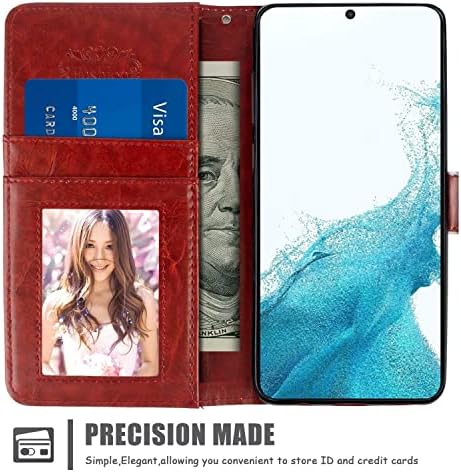 SHENCANG KÉK Pénztárca tok Samsung Galaxy S22 Tervező Szív Légkör Rózsaszín Okostelefon Folio Zsebében Flip-Kártya-tartó Állvány