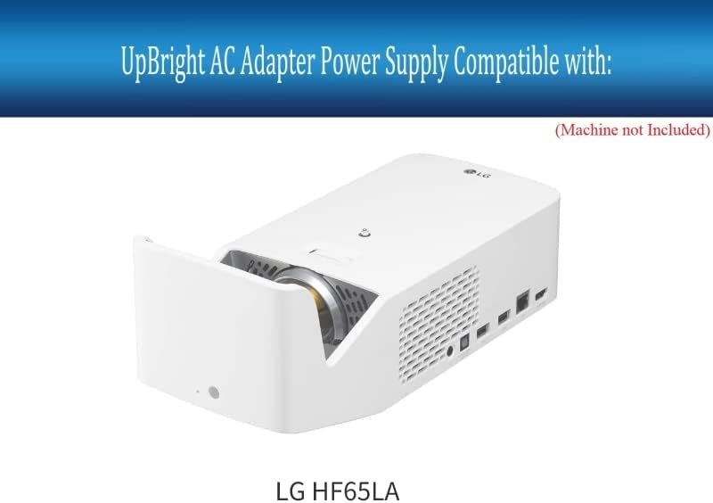 UpBright 19V AC/DC Adapter Kompatibilis LG HF65LA HF65FA HF65FAW PF1000U 1543167 CineBeam DLP Projektor HIRDETÉSEK-110CL-19-3 190110G