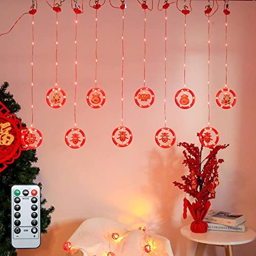 NA Karácsonyi String Fény Mikulás Rajzfilm Formában Függöny LED Színes lámpa Szoba kirakat Dekoráció