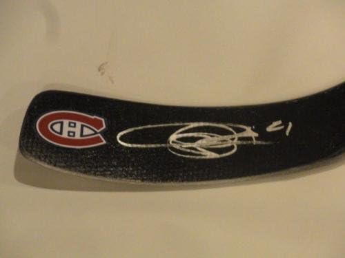 Jonathan Drouin Aláírt hokiütő Montreal Canadiens Aláírt - Dedikált NHL Botok