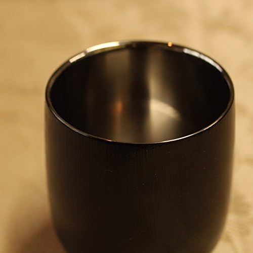 Hagyományos Kézműves SCW-D607 Lakkozott Kupa, kétrétegű, Dharma, Fekete, aranyozott Hane, Vágás